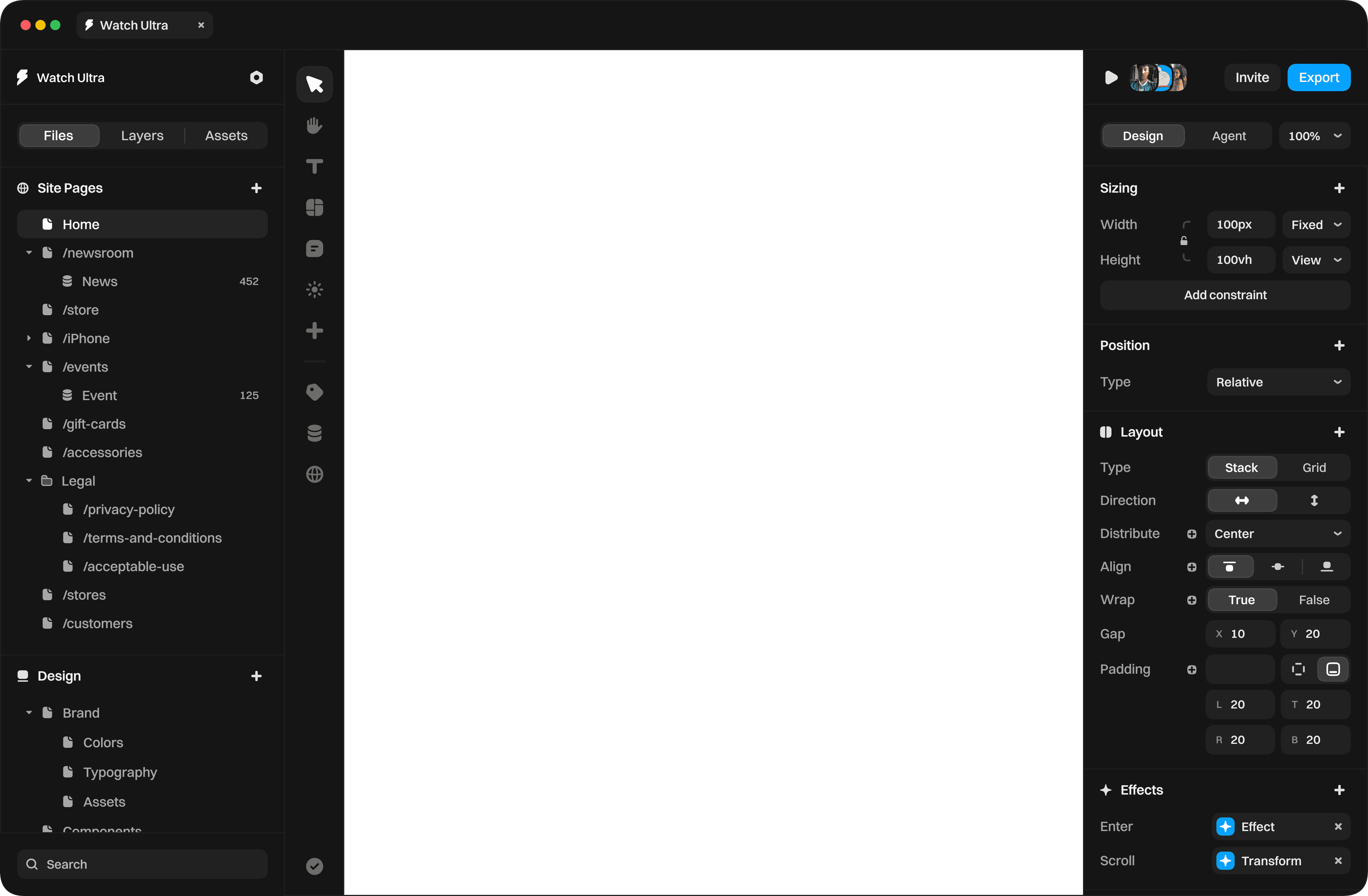 The Jayer editor